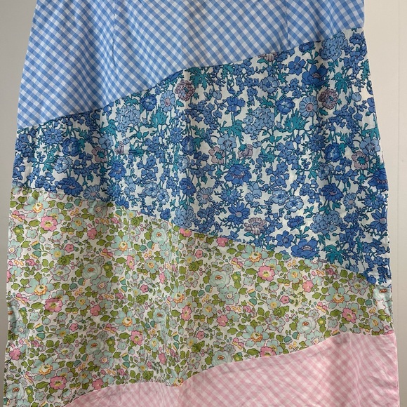 Mary Jane Cottagecore Patchwork Pastel 100% Cotton Skirt Size 10 - Picture 3 of 7
